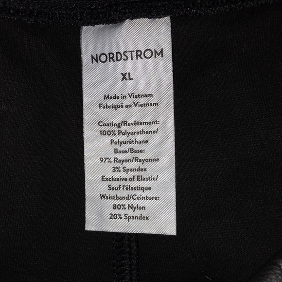 Nordstrom Leggings Size XL Black - Picture 5 of 9